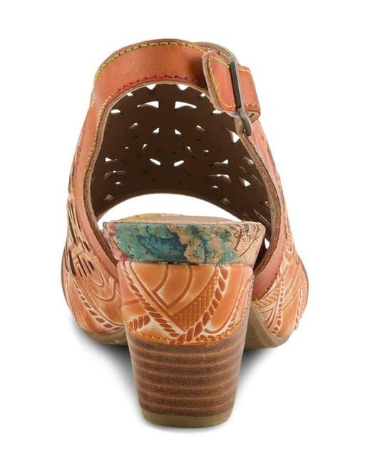 Spring Step Brown Eclipsing Slingback Sandal