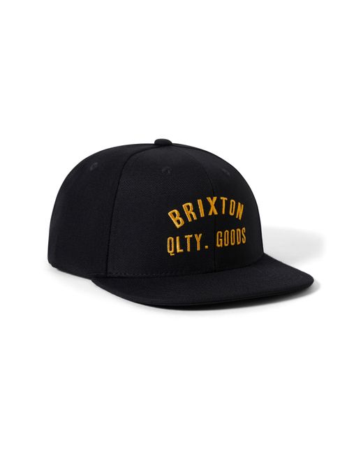 Brixton Black Netplus® Recycled Fishing Net Snapback Cap for men
