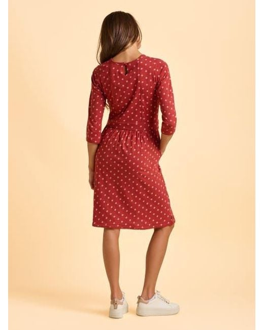 Brakeburn Freya 3/4 Sleeve Embroidered Midi Dress