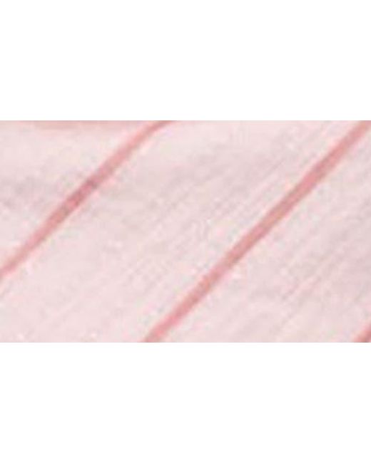 Edikted Pink Stripe Cowl Neck Halter Crop Top