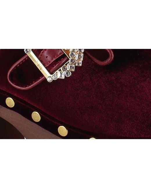 Zigi Red Macarena Platform Clog