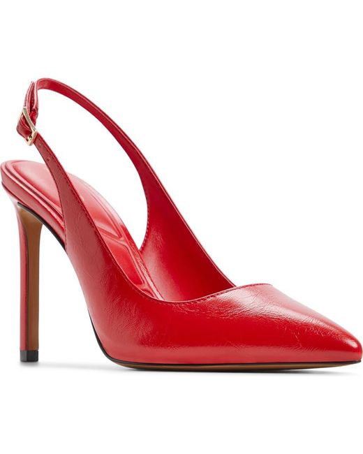 ALDO Red Lala Slingback Pointed Toe Pump