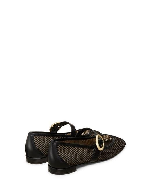Stuart Weitzman Black Arabella Mary Jane Flat