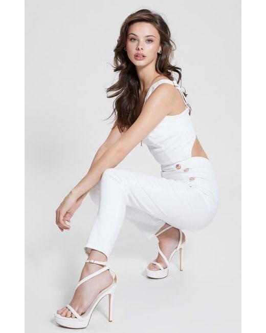 Guess Reina Jumpsuit in White Lyst