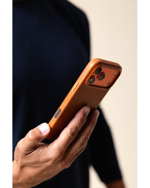 Bluebonnet Orange The Minimalist Iphone 17 Pro Max Leather Magsafe Case