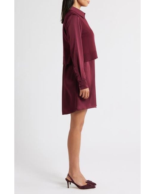 sam edelman layered mixed media dress searchable:Capri