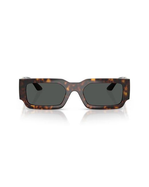 Versace Gray 54Mm Rectangular Sunglasses for men