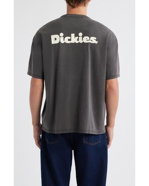 Dickies Gray Slayden Logo Graphic T-Shirt for men