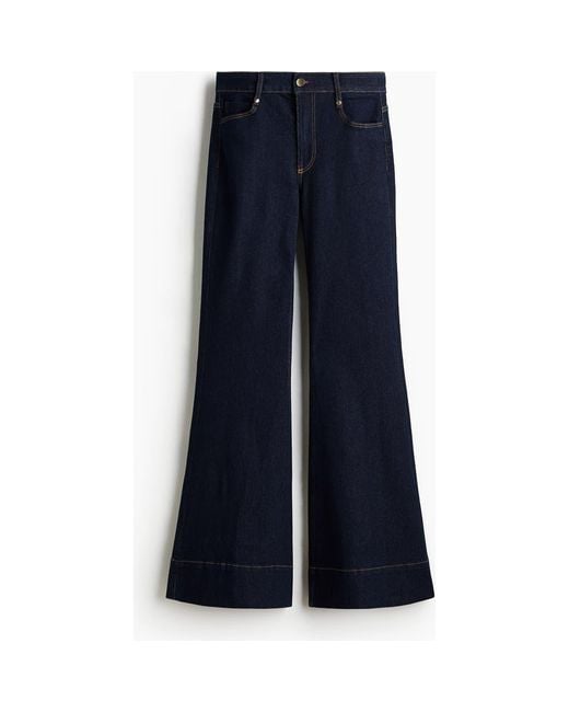 H&M Blue Flared High Jeans