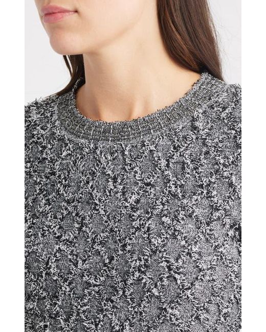Kobi Halperin Gray Apollo Fringe Long Sleeve Sweater Dress