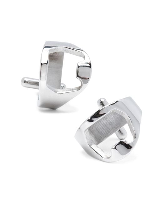 Cufflinks Inc. Metallic Bottle Opener Cuff Links for men