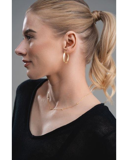 Bony Levy Faceted Inside Out Hoop Earrings in Metallic Lyst