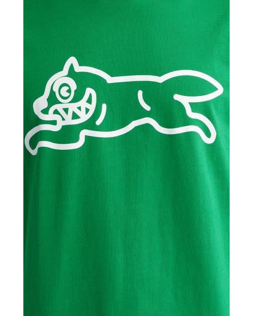 ICECREAM Green Checker Graphic T-Shirt for men