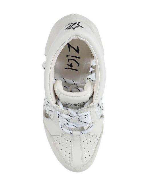 Zigi White Shred Platform Pump