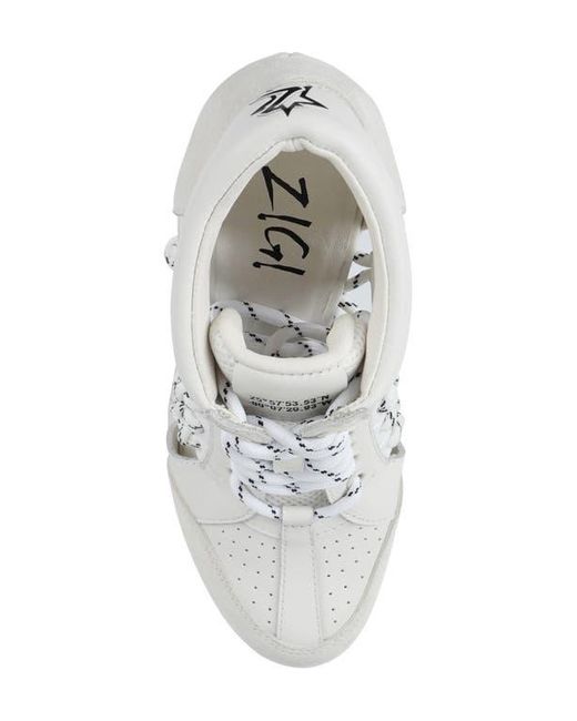 Zigi White Shred Platform Pump