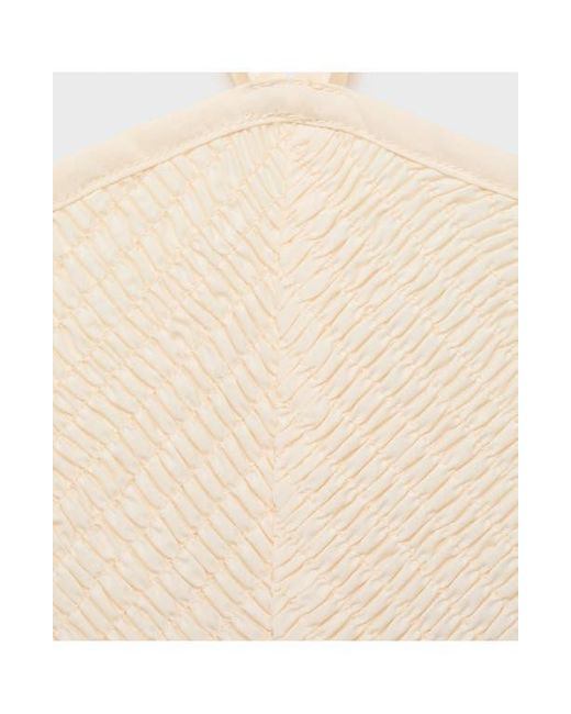 Mango Natural Smocked Sleeveless Midi Dress