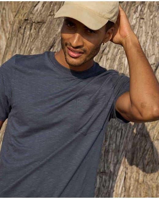 Toad & Co. Blue Tempo Crew for men