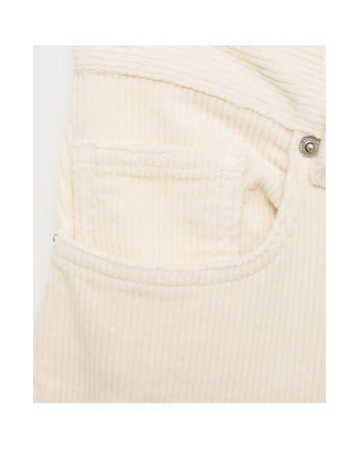 Mango White Wide Leg Corduroy Jeans