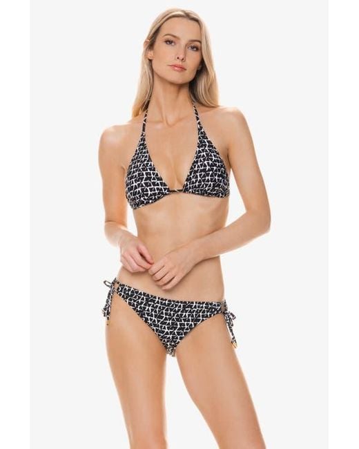 Helen Jon Black String Bikini Top