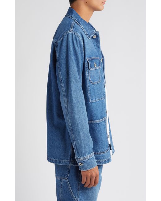 AG Jeans Blue Kirin Nonstretch Cotton Denim Jacket for men