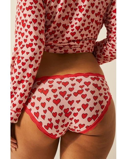 Stripe & Stare Red Original Knicker Four Pack