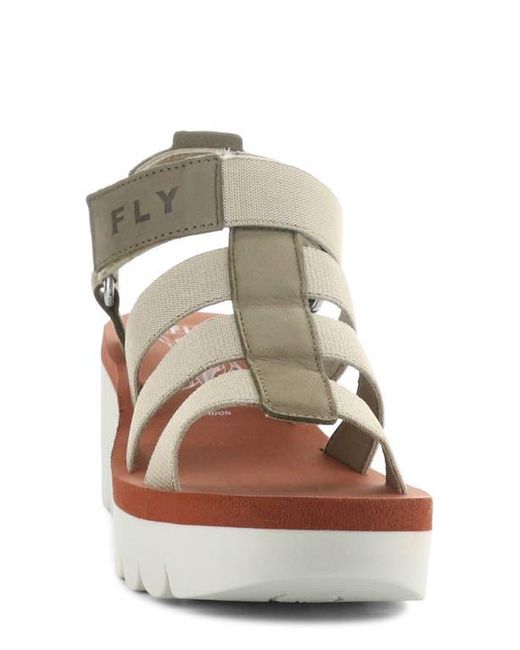 Fly London Multicolor Yoji Platform Wedge Sandal