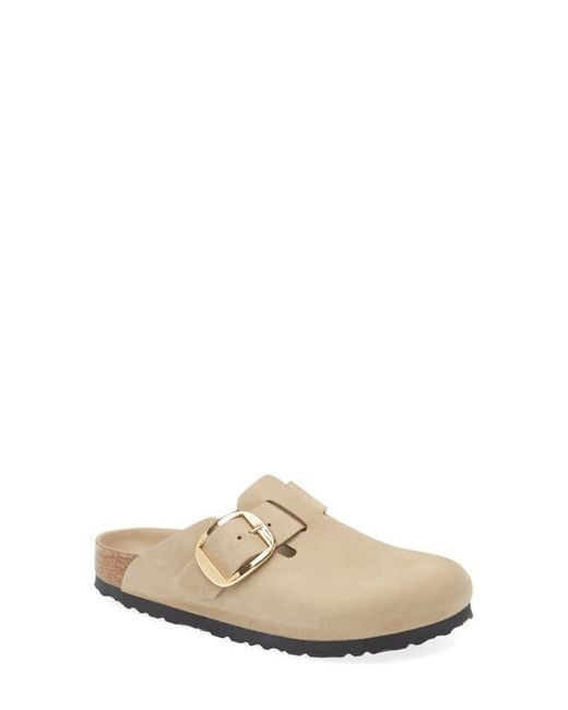 Birkenstock White Boston Big Buckle Clog
