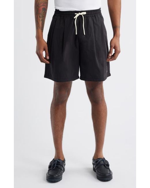 Standard Issue Blue Camp Pleated Shorts for men