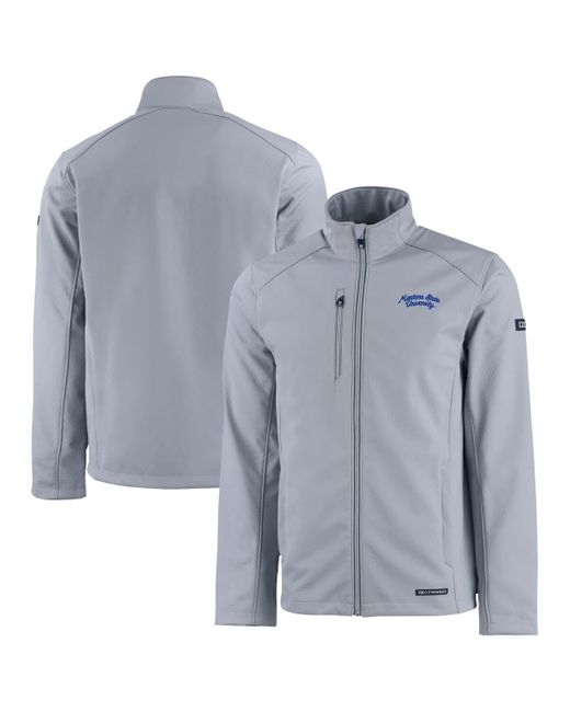 Cutter & Buck Gray Montana State Bobcats Vault Evoke Eco Softshell Recycled Full-zip Jacket At Nordstrom for men