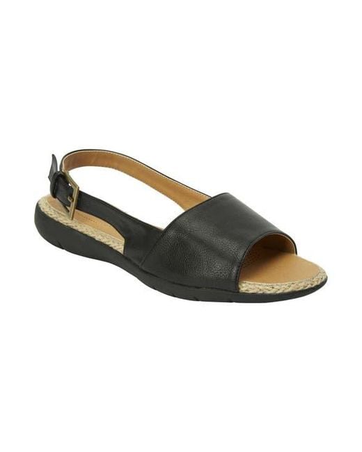Comfortview Black The Adele Sling Sandal