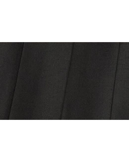 Helmut Lang Black Pleated Wool Skort