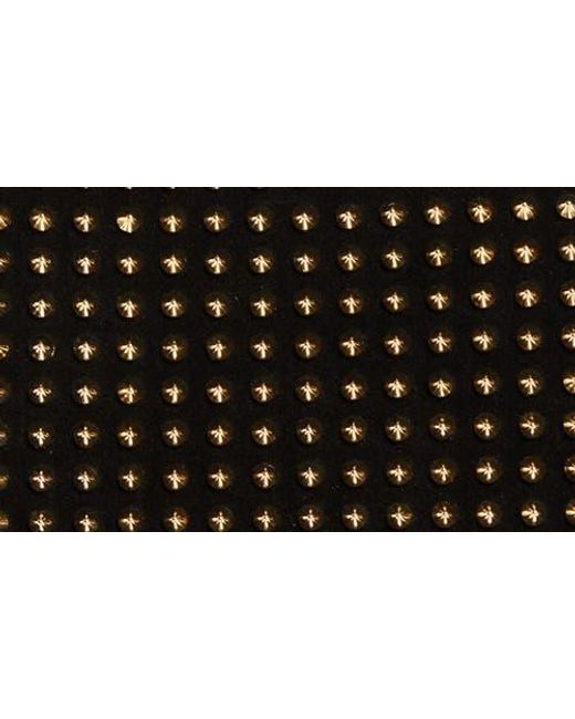 Christian Louboutin Black Funky Crosta Spikes Suede Wristlet