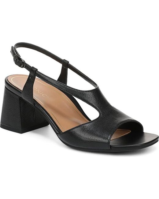 Vionic Black Raquel Block Heel Sandal