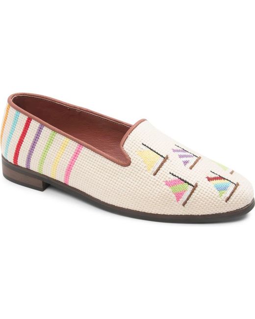 PAIGE Pink By Paige Needlepoint Nautical Flat