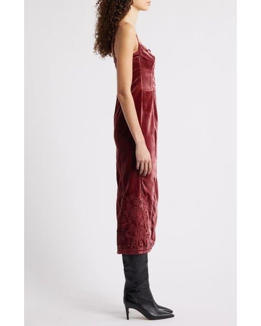 Farm Rio Red Floral Cut Out Party Dress