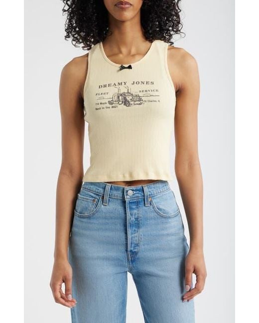 Daydreamer Blue Dreamy Jones Cotton Graphic Tank
