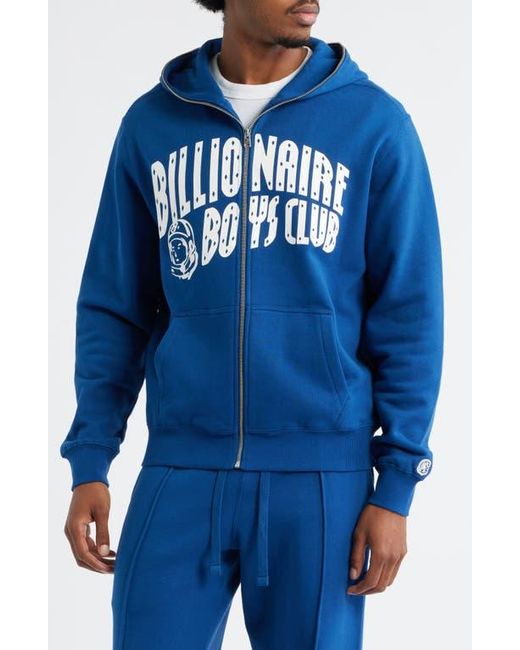 BBCICECREAM Blue Curve Graphic Zip Hoodie for men