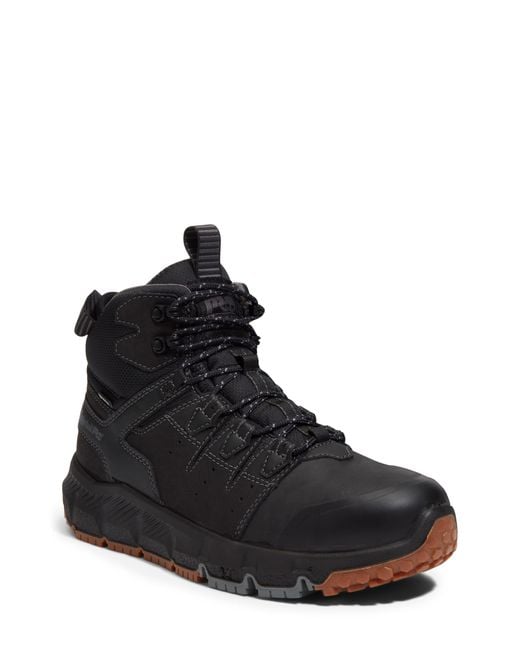 Timberland Black Tempe 6-Inch Soft Toe Waterproof Work Boot for men