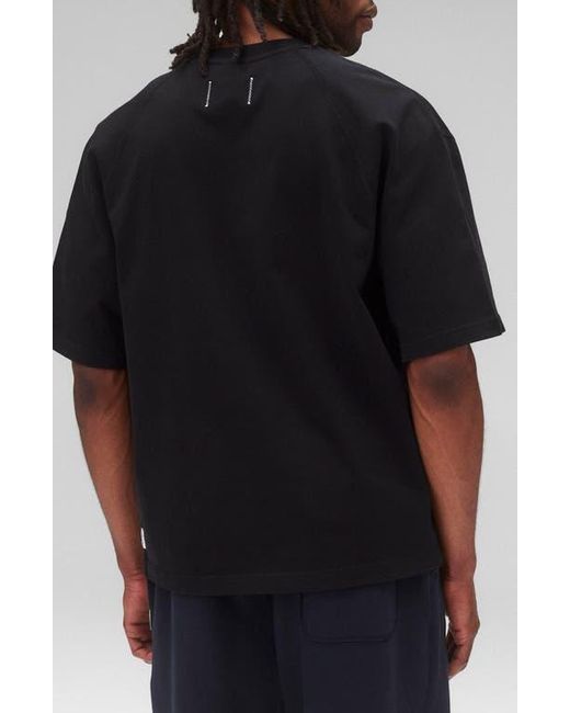 Reigning Champ Black Relaxed Heavyweight Jersey T-Shirt for men