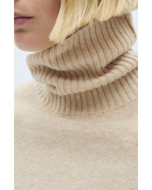 Mango Natural Mariana Turtleneck Sweater