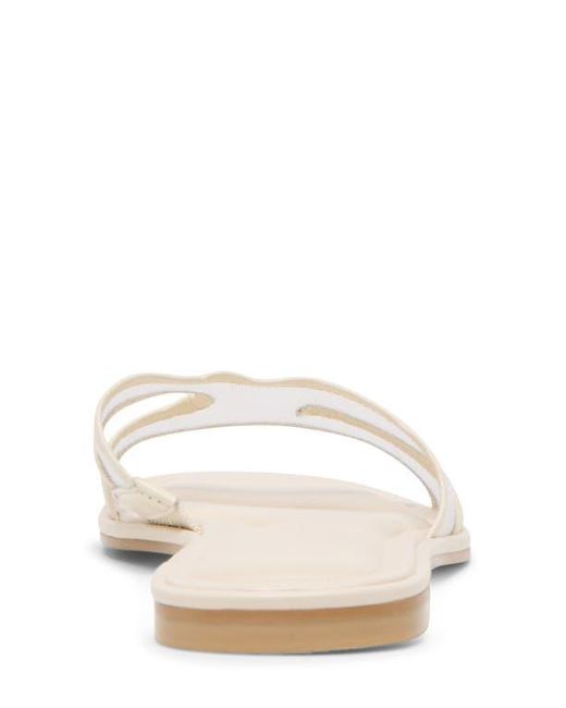 Dolce Vita White Flori Slide Sandal