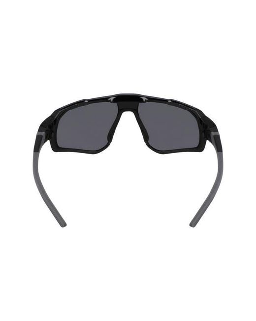 Nike Black Flyfree 72Mm Rectangular Sunglasses for men