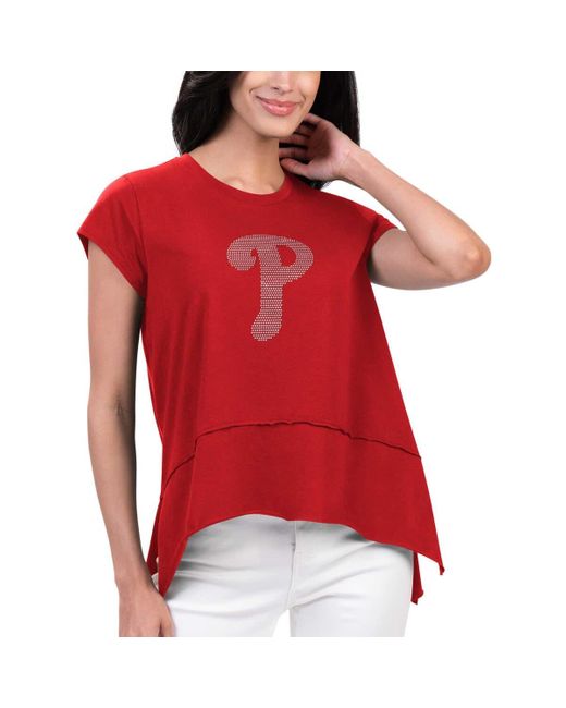 G-III 4Her by Carl Banks Red Philadelphia Phillies Cheer Fashion T-shirt At Nordstrom