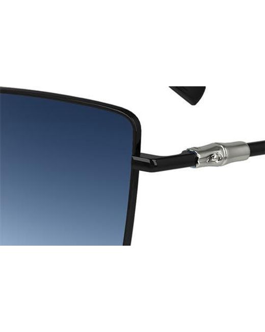 Longchamp Blue 55Mm Gradient Square Sunglasses