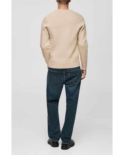 Mango Natural Regular Fit Sweater for men