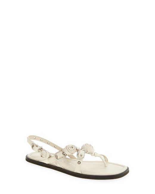 3.1 Phillip Lim White Rivet Strappy Sandal