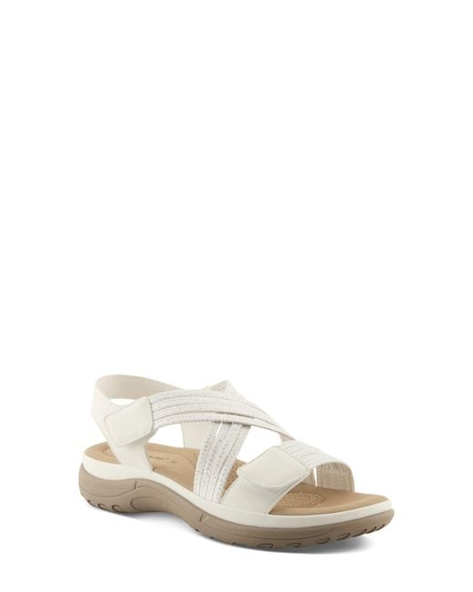 Flexus by Spring Step White Crossbeam Sandal