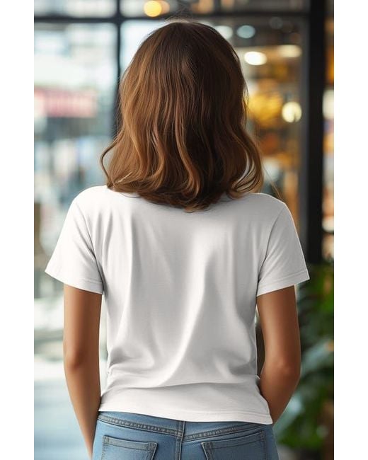 Alix White Ghost Relaxed Tee