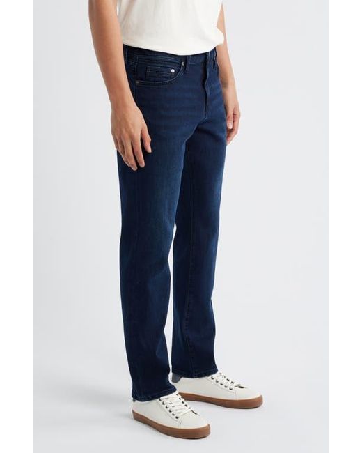 Mavi Blue Matt Relaxed Straight Leg Jeans for men