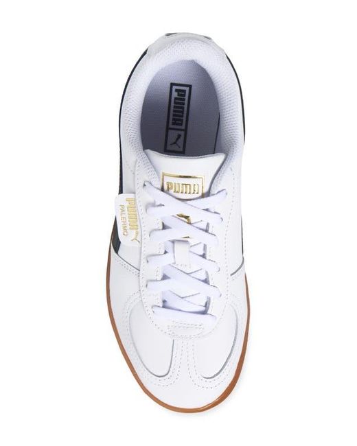 PUMA White Palermo Elevata Platform Sneaker